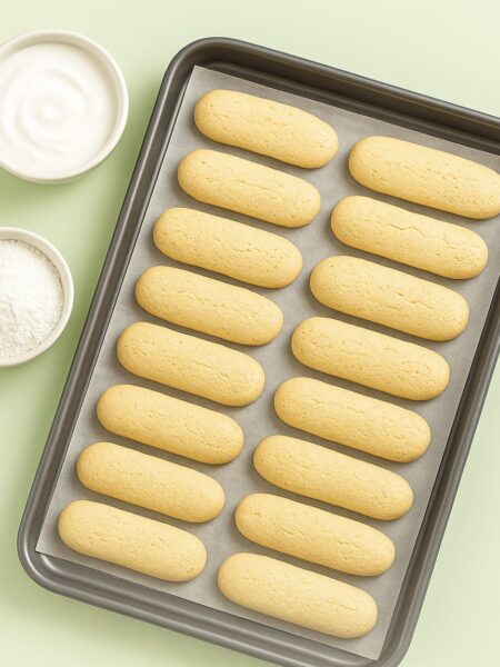 Gluten Free Eggless Sponge Fingers Cookies