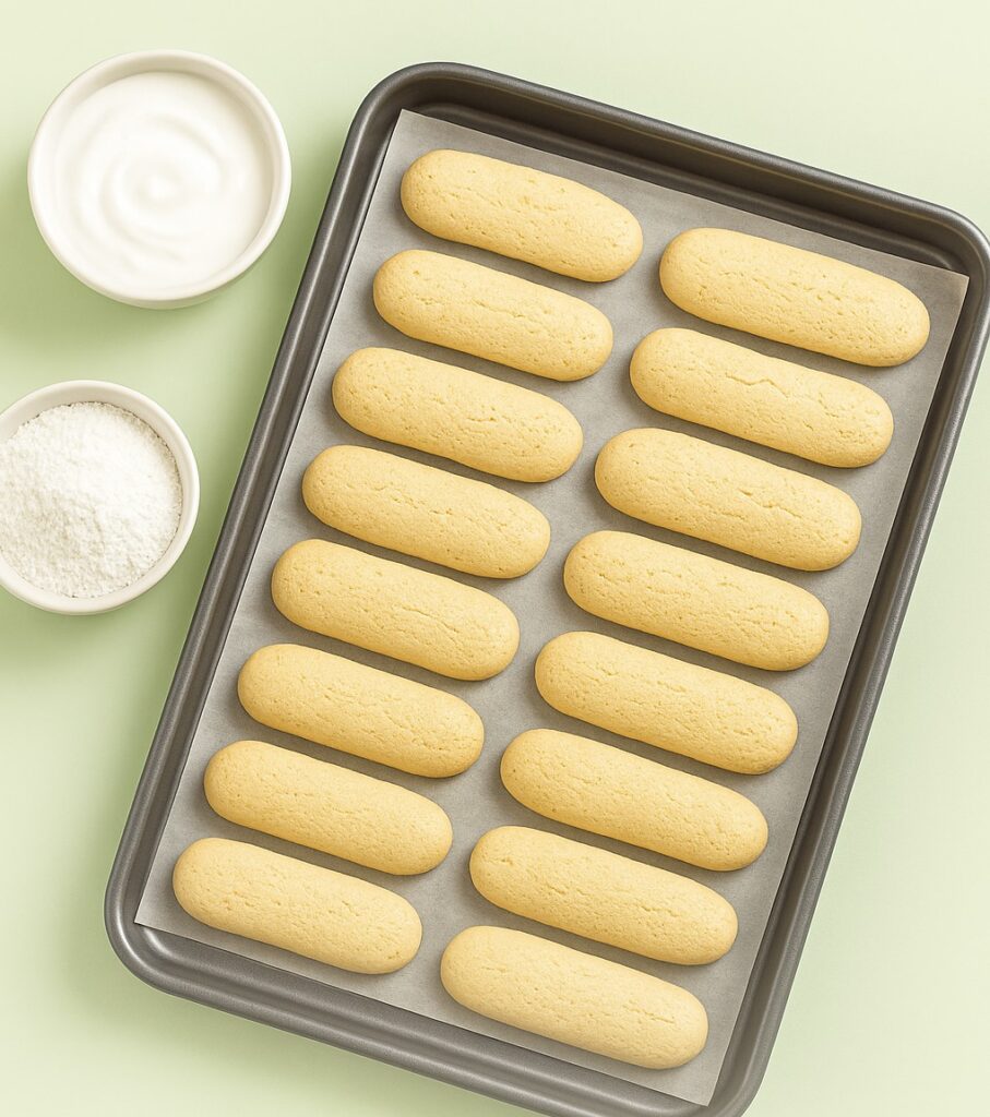 Gluten Free Eggless Sponge Fingers Cookies
